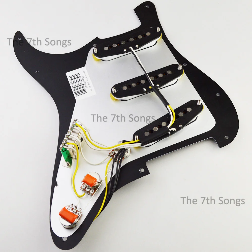 1969 Alnico 5 SSS ST E-Gitarren-Pickguard, 69 ungeschliffene Magnet-Tonabnehmer, vorverdrahtet – Detail 6