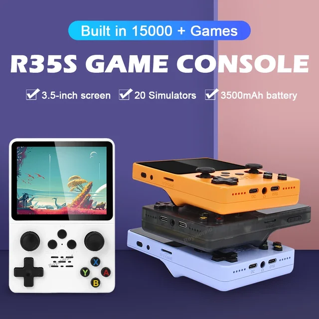 Retro Game Console L35 Open-Source IPS Screen 64GB Built-in