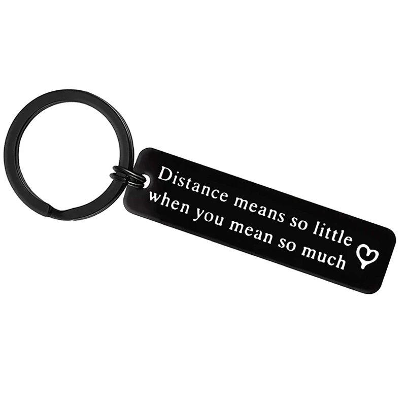 Paar Keychain für Freund Freundin Fern Beziehung Schlüsselring Gehen Away Geschenk für Mann, Frau Paare Geschenke