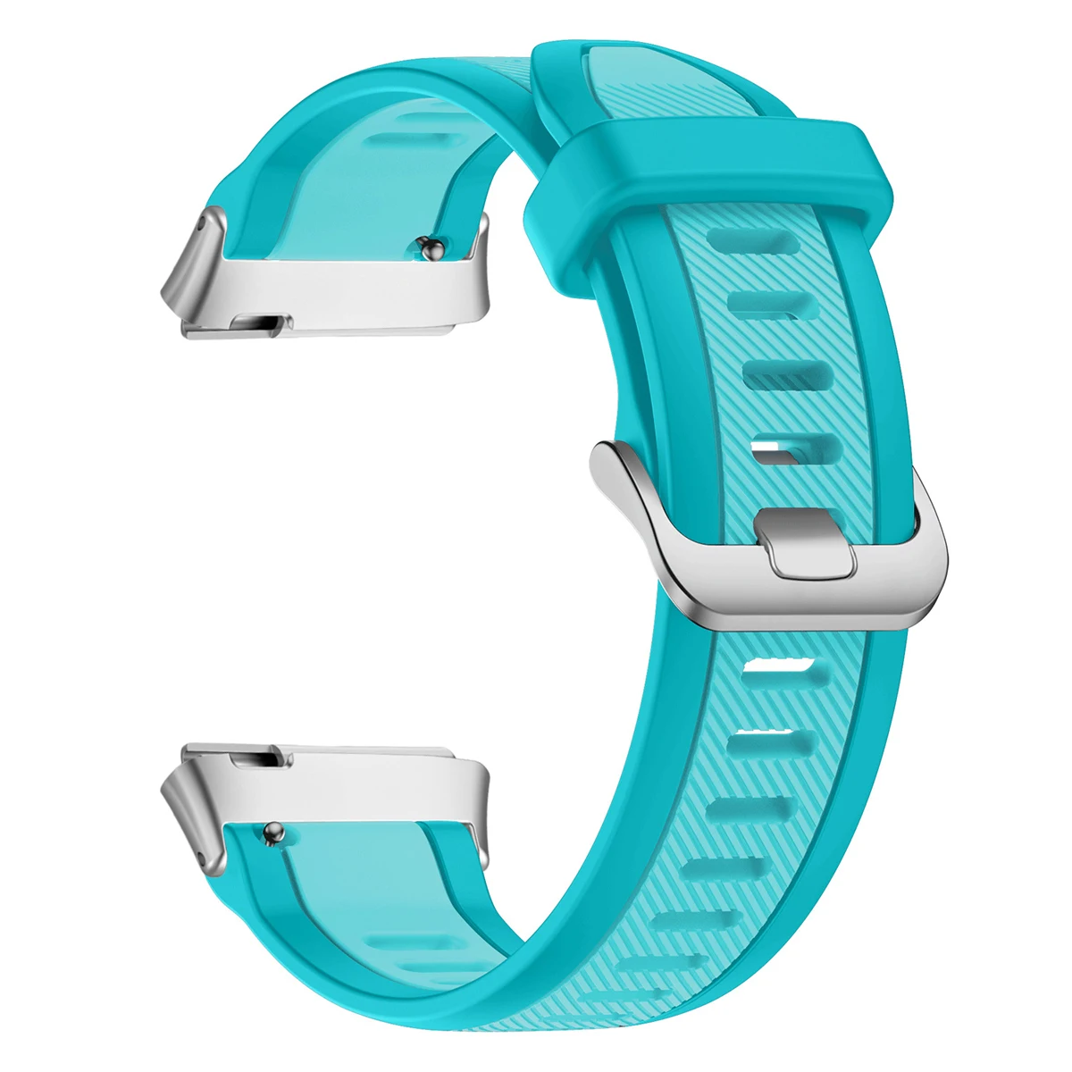 Two-Tone Silicone Sport Strap for Smartwatch - Adjustable Bracelet