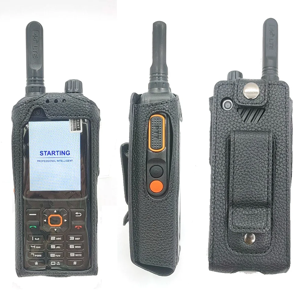 LC-T320 Soft Leather Bags fit for 4G Network Radio Inrico T320 A420S T298S Mobil