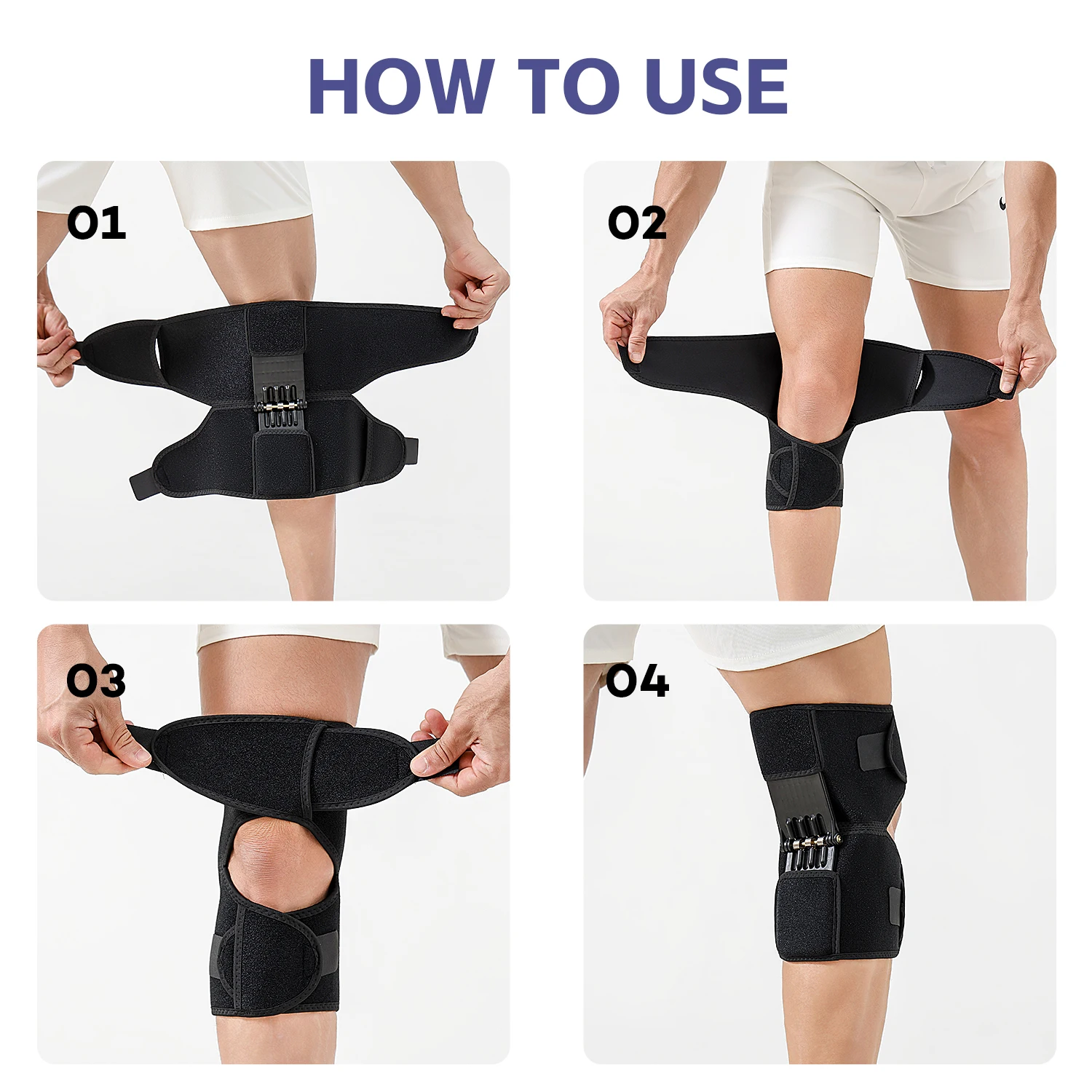 1 PC Knee Joint Booster Outdoor Mountaineering Leg Support Walking Climbing Patella Knee Protection Knee Brace