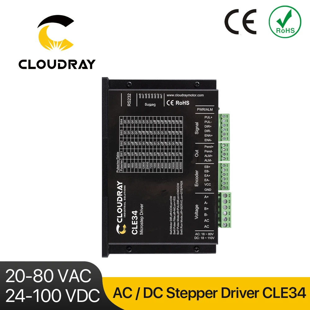 Cloudray Nema 34 Motorista de Passo do Motorista do Motor Deslizante do Laço Fechado Digital para Nema 34 Máquina de Corte da Impressora 3d do Motor Deslizante