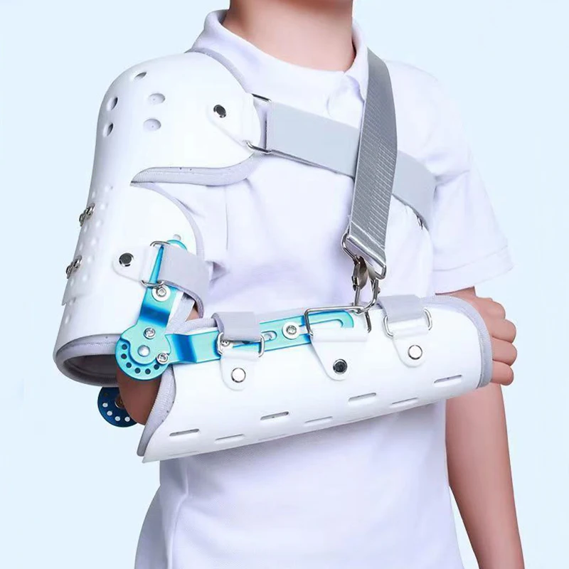 

Children Adjustable Elbow Joint Fixed Support Fracture Injury Rehabilitation Protector Arm Forearm Sling Brace