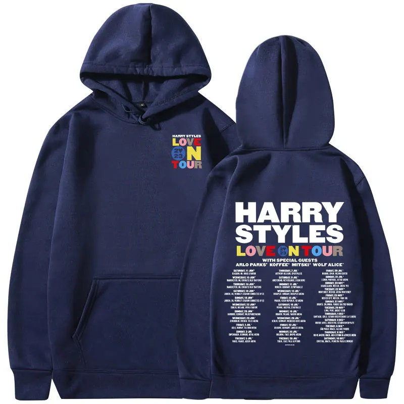Hoodie ukuran besar pria wanita, Hoodie Harajuku Vintage, Hoodie estetika Kawaii, pakaian jalanan 2023, konser tur, cinta