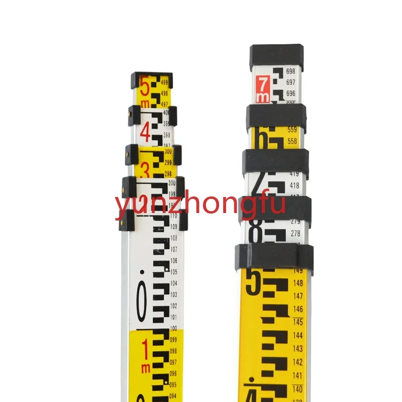

Thickened Aluminum Alloy 5 M 7 Sopwith Staff Level Gauge easuring Ruler Retractable Scale Elevation easuring