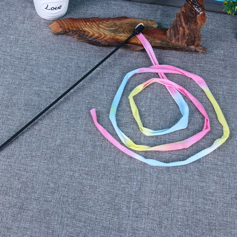 Cat Teaser Wand String Cat Interactive Catcher Wand Stick Toy Cat String Teaser Wand for Cats Kittens Indoor Training Exerciser