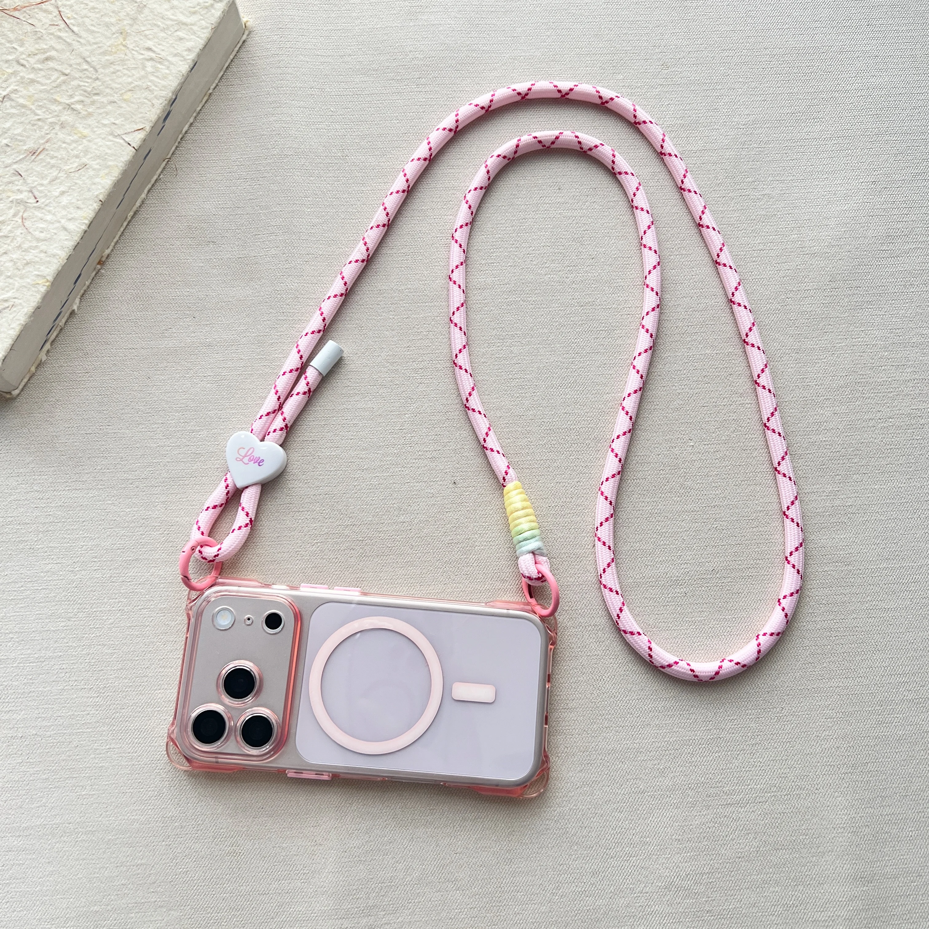 Adjustable Lanyard Phone Case with Anti-Drop Magnetic Protection