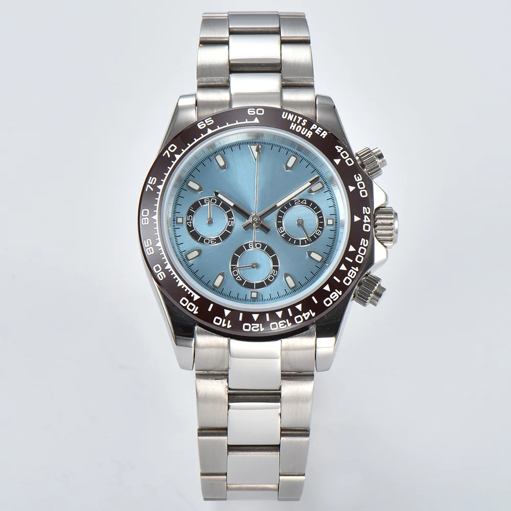 ساعات حركة VK63 ساعات رجالية فاخرة من زجاج الياقوت...