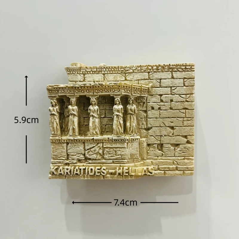 Greek Islands 3D Stereoscopic Souvenir Refrigerator Magnet