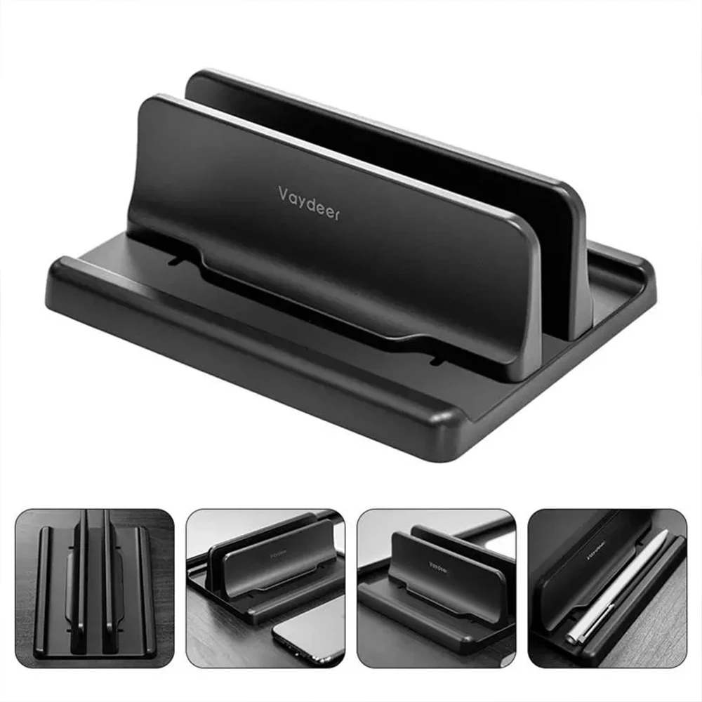 Suporte Vertical Ajustável para Laptop Desktop Stand Titular do Telefone Celular Tablet Ipad Macbook Mac Pro Base Tablet Bracket em 1