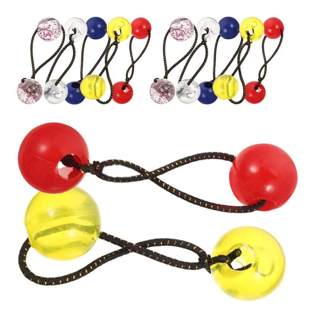 

20 Pcs Children's Headband Hair Accessories Balls Rope Ties Ponytail Ropes Headgear Kids with Plastic Colorful