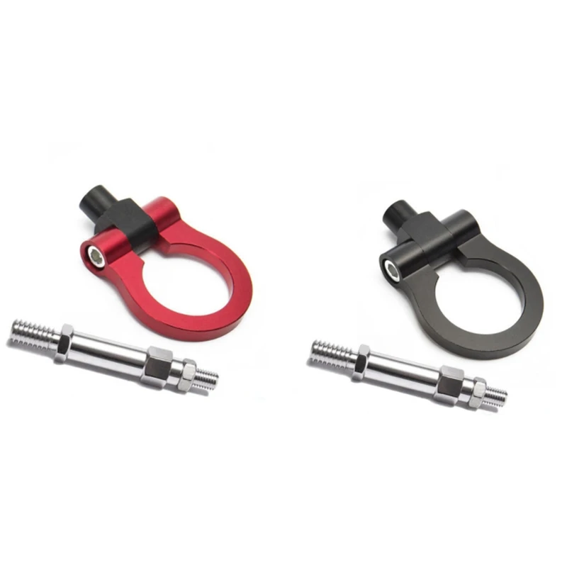 

NEW-Car CNC Aluminum Screw-On Front/Rear European Car Tow Hook For Golf 2010 Circular Trailer Ring Car