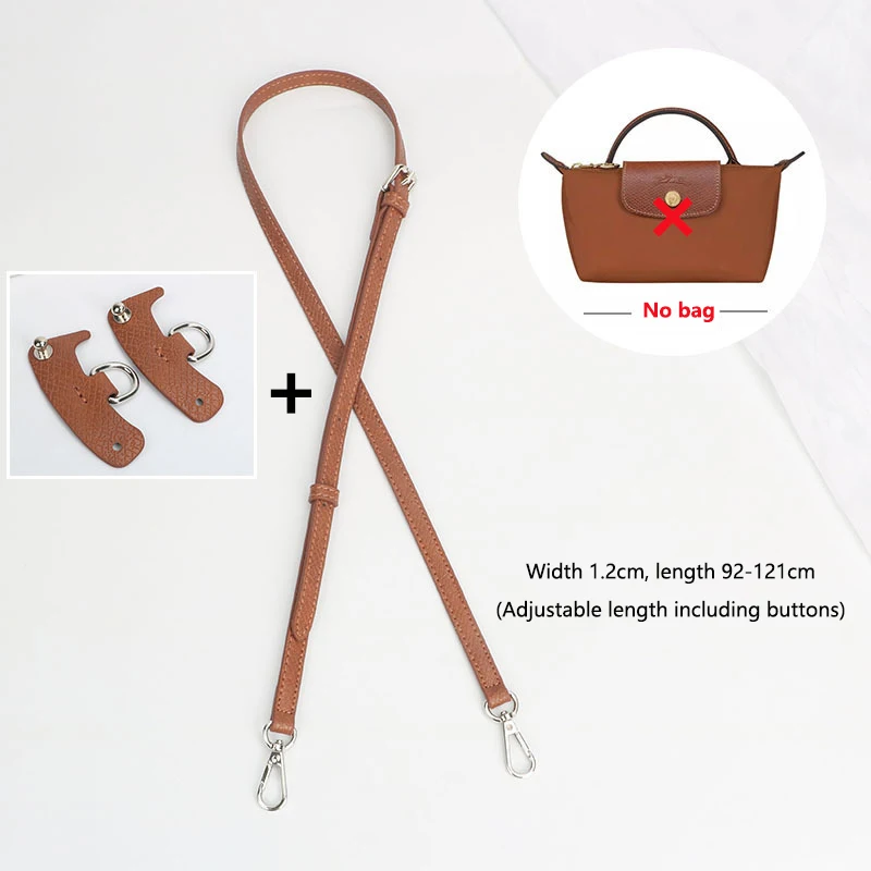 Genuine Leather Shoulder Strap Set for Crossbody Bag Transformation