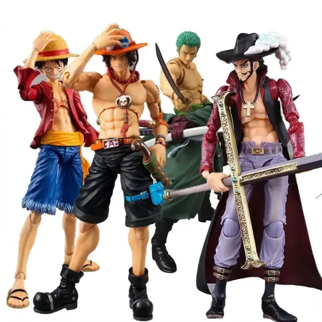 ルフィワンピースアクションフィギュア,Mironoa zoro,ace,変数,関節式 