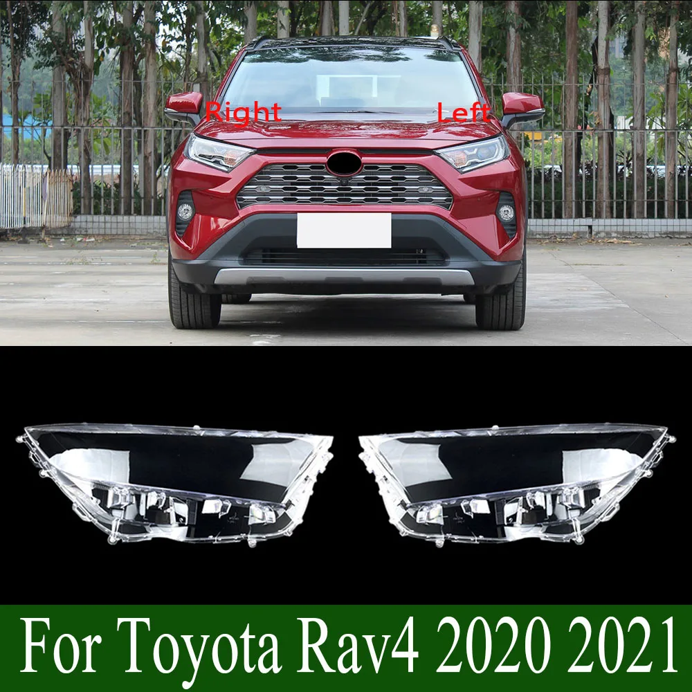 For Toyota Rav4 2020 2021 Front Headlamp Lamp Cover Transparent