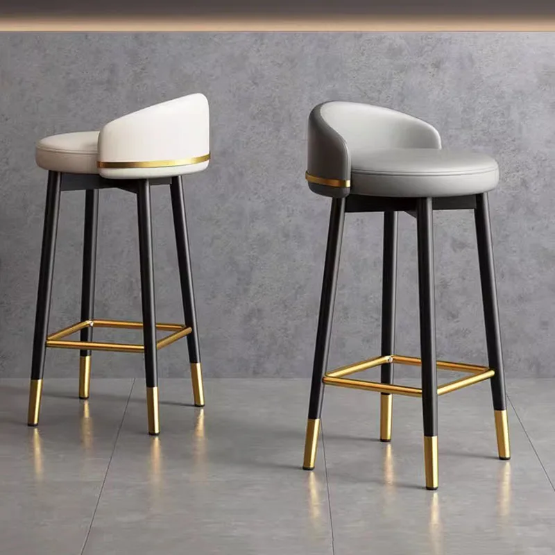 

Minimalistic Lounge Bar Chairs High White Living Room Women Bar Stools Nordic Modern Silla Alta Para Barra Home Furniture