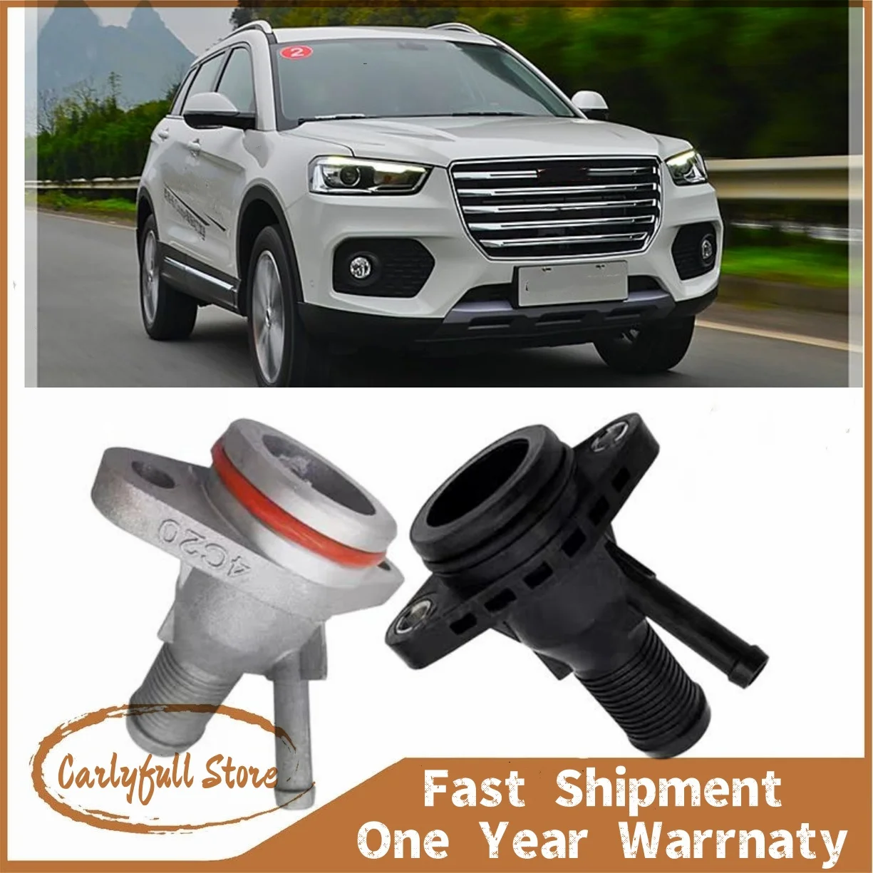 1003400XEC01 Engine Heater Hot Water Pipe Outlet Port for GWM Haval H6 H7 H8 H9 VV7 F5 F7 4C20 2.0T