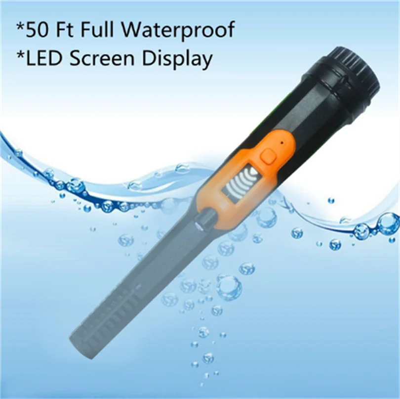 FullWaterproofHandheldMetalDetectorHS1250FeetWaterproofDepth