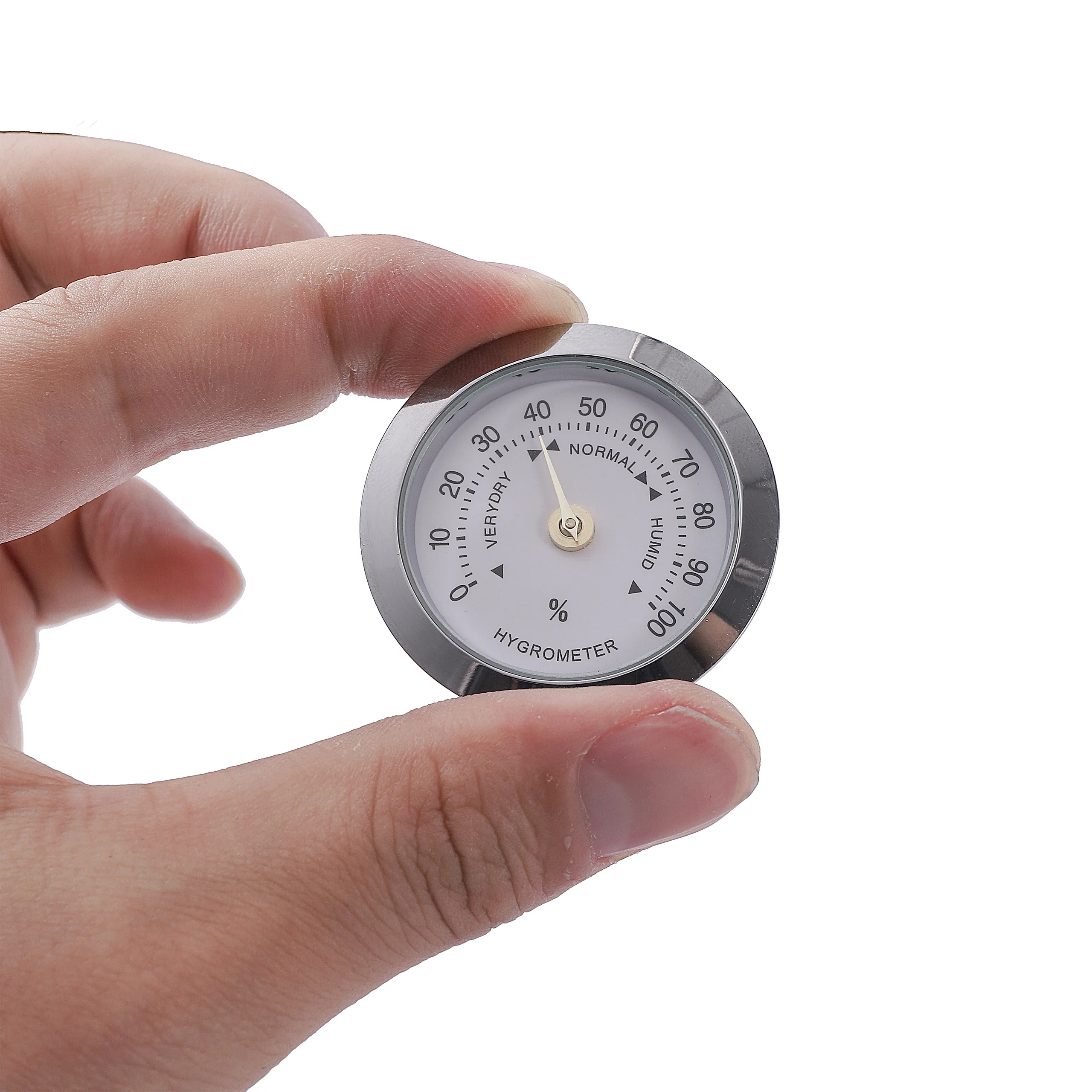 Mini Metal Hygrometer 37mm Round Laboratory Indoor Humidity Mechanical Movement Physical Induction Humidity Monitoring Tools humidity monitoring tool