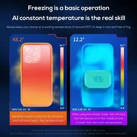 2025 MEMO CX12, refroidisseur de téléphone portable, avec batterie externe, pour PUBG, radiateur de refroidissement par glace à semi-conducteur magnétique avec AI 5