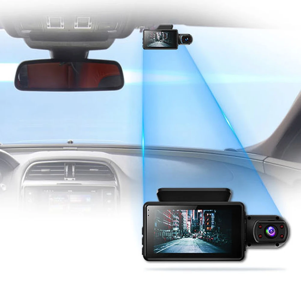 2 Lens Car Video Recorder HD 1080P Dash Cam with WIFI Car Black Box avto dvr IPS Camera Recorder Night Vision Loop Recording DVR car dvr