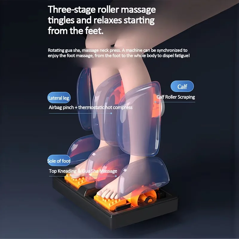 Comfort Professional Full Body Manipulator Massage Chair Home Automatic Zero Gravity Electric Sofa Heating High End Calf Rollers 4