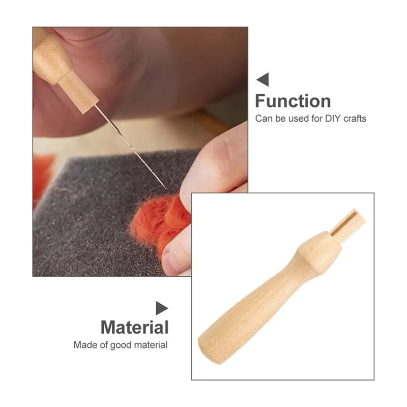 Durable 16Pcs Needle Felting Tools Poking Felting Needle Handles Replacement Punch Holder Wool Needles Handles