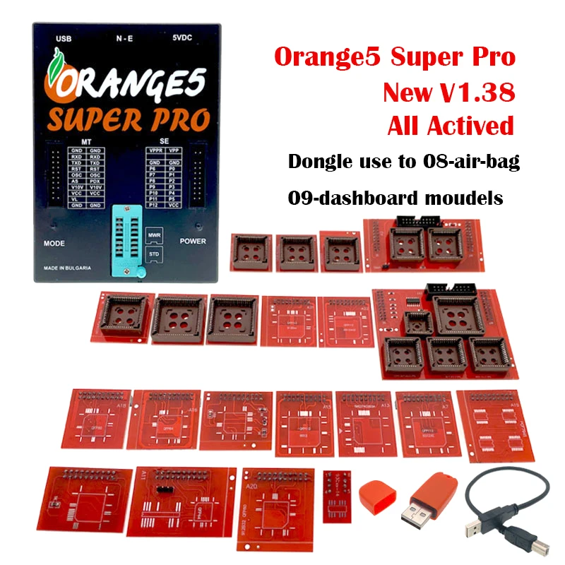 Full Activation V1.35 V1.36 Orange5 Orange 5 Super Programming With Full Adapter ECU Programmer Tool Add Many New Licenses