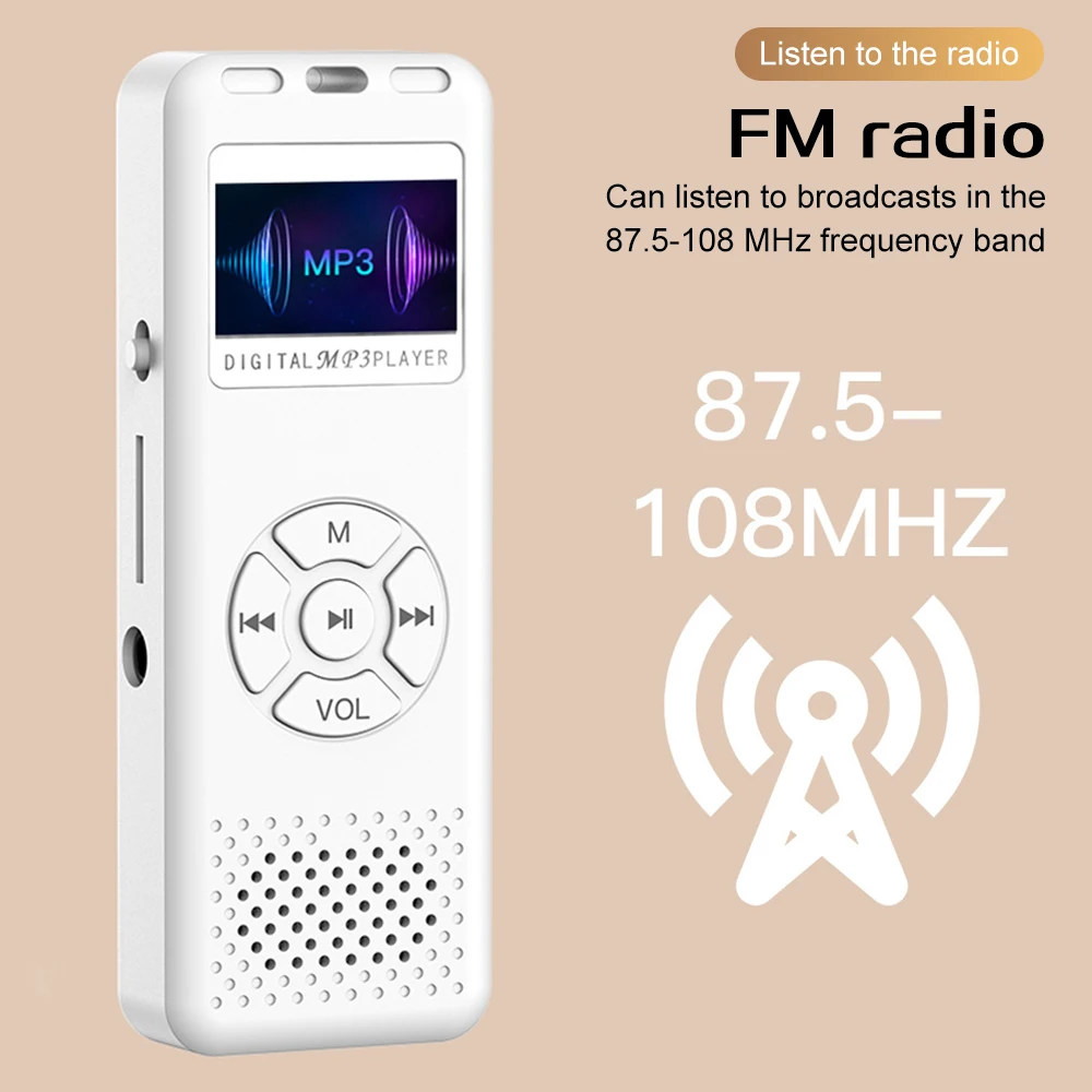 Advanced HiFi Portable Stereo Music Player with FM Radio & Recording Functionality