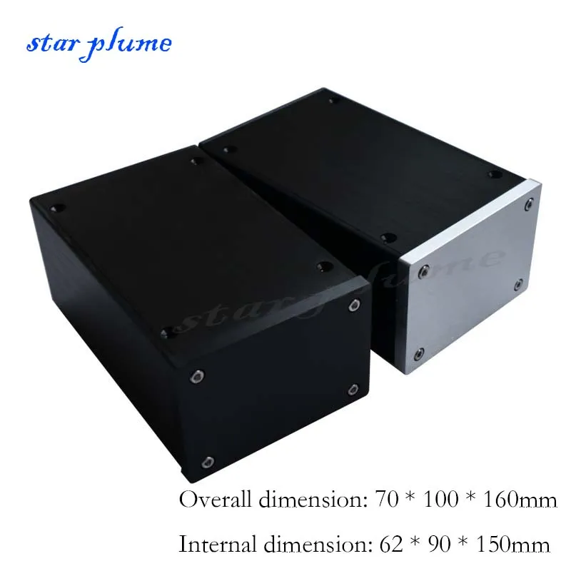 A0609 All Aluminum Shell Power Amplifier Chassis Full Blank Small Chassis (70*100*160) DIY Case Shell Delicate And Compact