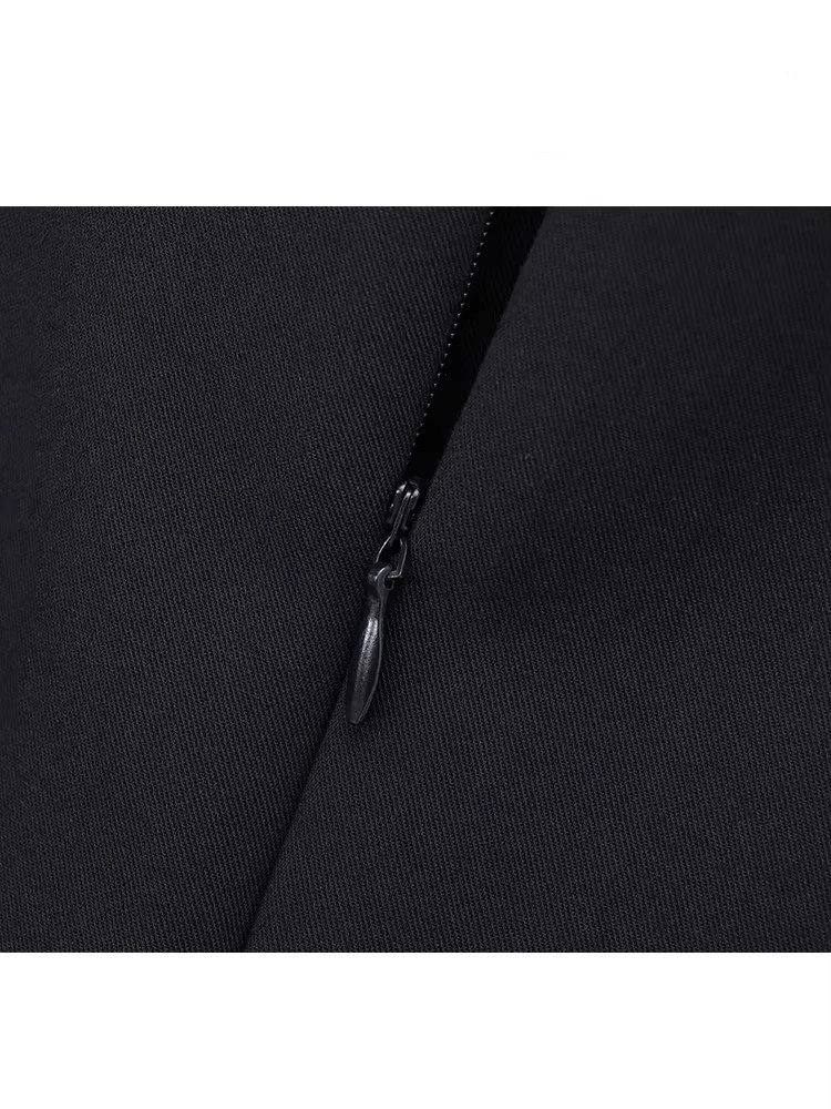 TFMLN Spring Summer Women Fashion Chic Fitted Top Female Side Zipper Round Neck Sleeveless Tops Casual Streetwear