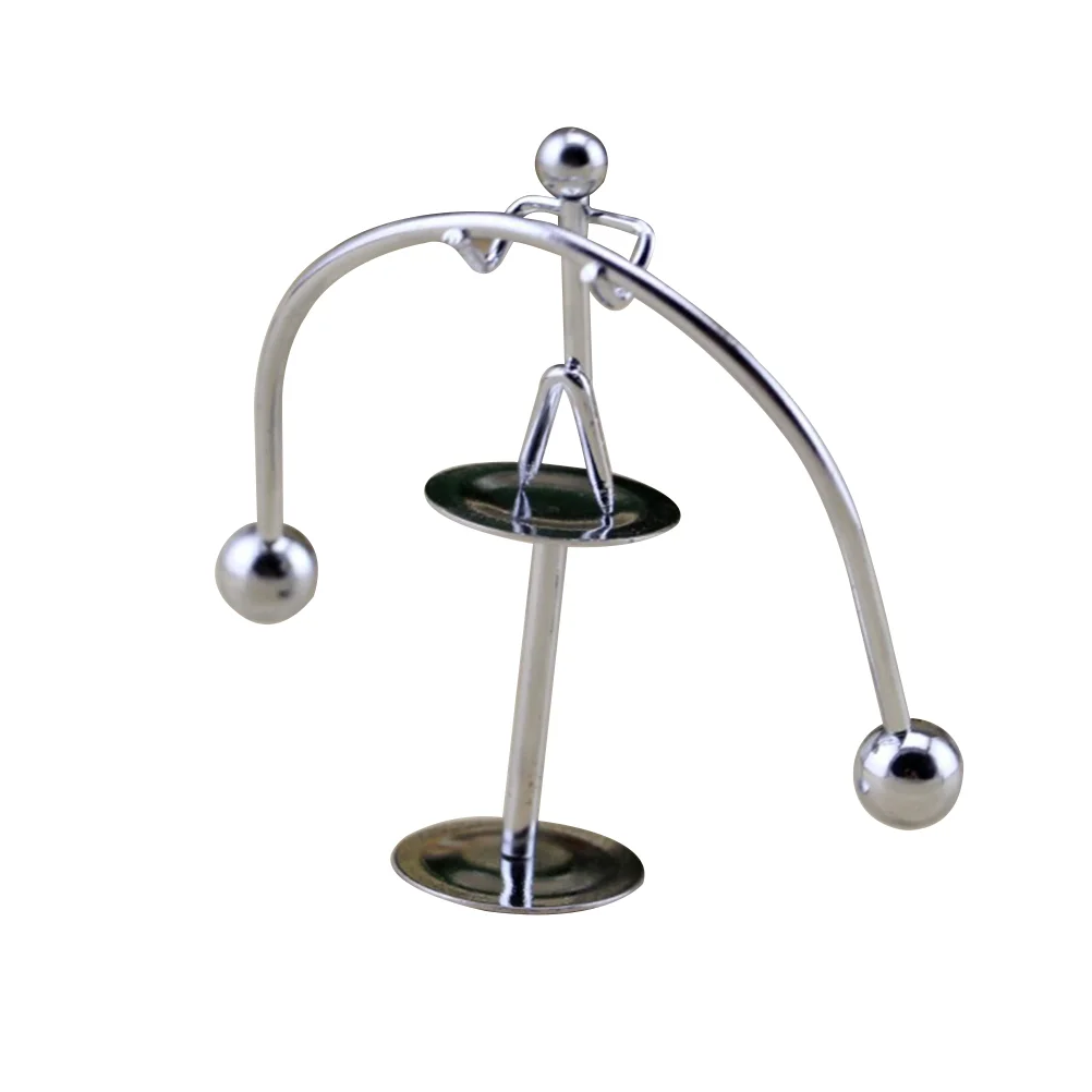 

Creative Pendulum Balance Ball Swinging Tumbler Iron Figurine Craft Metal Craft Home Office Desktop Decoration
