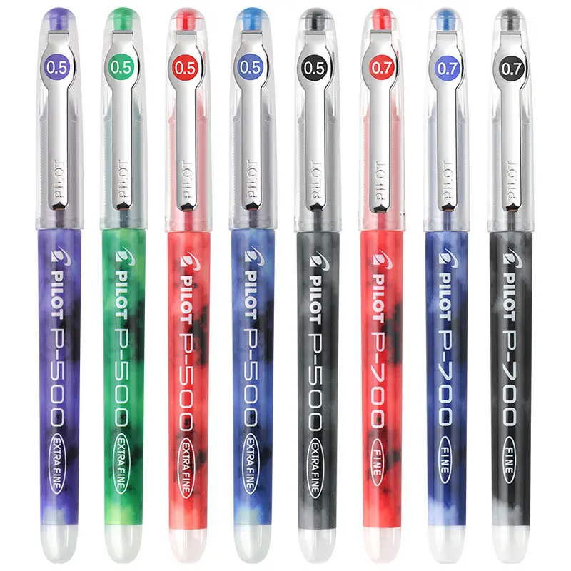 

6 Color Luxury High Quality Needle Type Gel Pens Japanese Stationery 0.5/0.7mm Straight Liquid Cute Pens Office School Supplies