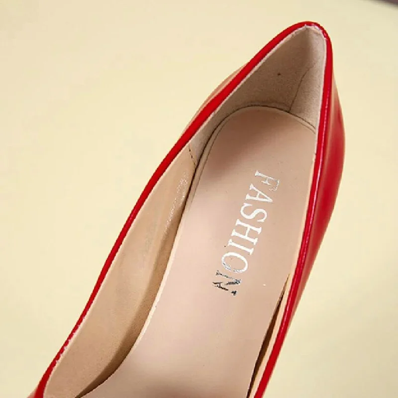 Scarpe da donna Tacchi alti rossi Décolleté sexy a punta