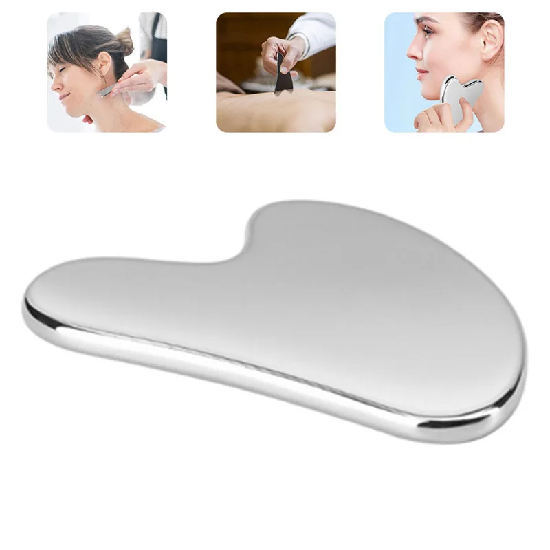 Stainless Steel Gua Sha Scraper Massager for Facial Skin Care