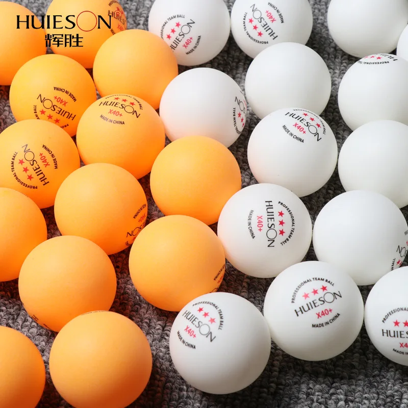 Description Picture 4 of item10pcs Huieson 3 Stars Ping Pong Balls 40+ New ABS Material High Quality Professional Durable Table Tennis Ball for Training