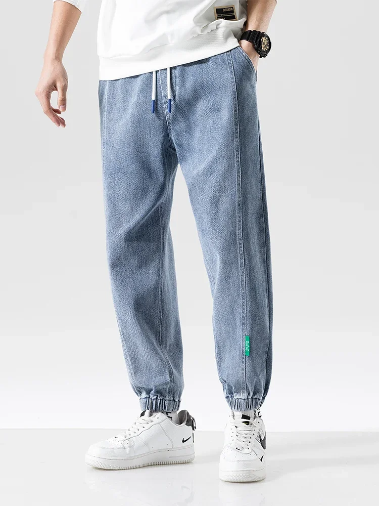 Spring Summer Baggy Jeans Men Streetwear Denim Joggers Casual Cotton Harem Pants Jean Trousers Plus Size 6XL 7XL 8XL denim pants,denim trousers