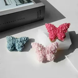 Flower Butterfly Candle Silicone Mold Butterfly Plaster Molds Handmade Soap Making Supplies
