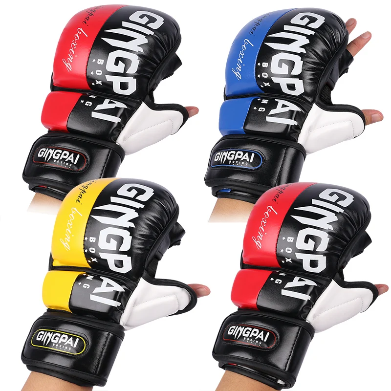 ProfessionalMMAHalfFingerFightingBoxingGlovesThickenedSandaFreeFightingMixedMartial