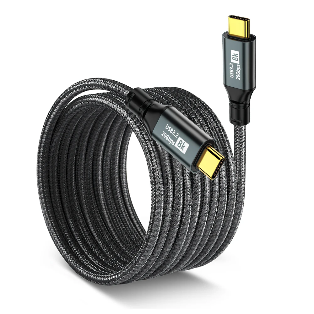 High-Speed USB-C to USB-C 100W PD Fast Charging Cable with 8K 60Hz Support