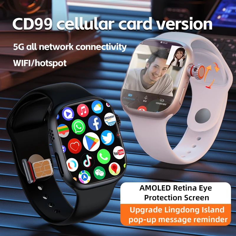 CD99 watch X 5G smartwatch AMOLED 5G LTE smart watch with