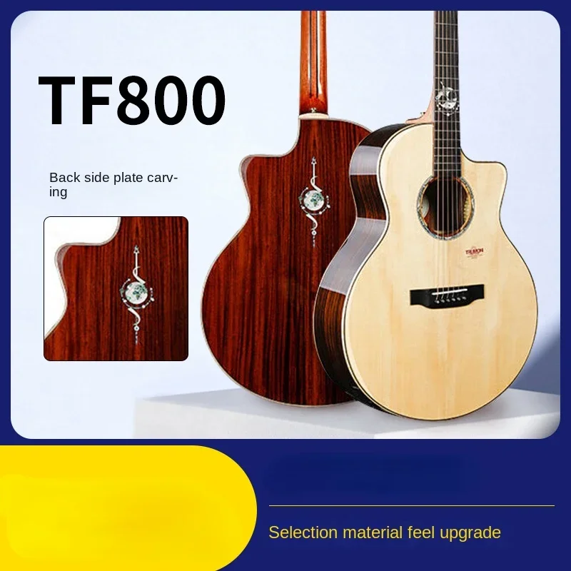 

Guitar Intelligence Agency Truman Guitar Veneer Folk Acoustic Guitar DC 800 Earth Spruce Rosewood D Type