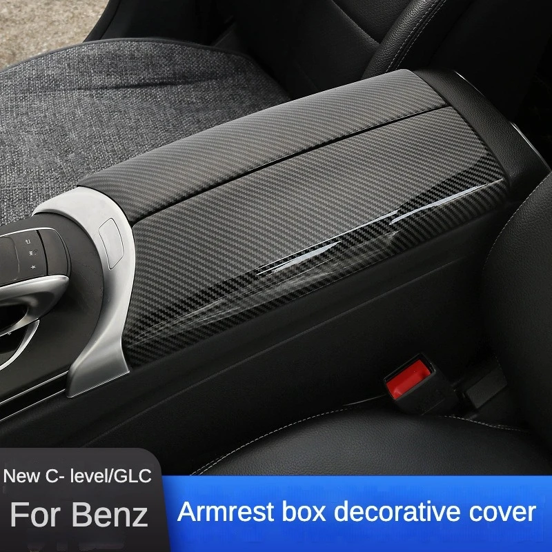 

Suitable For Mercedes-Benz A-Class C-Class Interior Modification Glc/Gla/Glb C260l Glc300l Armrest Box Cover Decorative Stickers