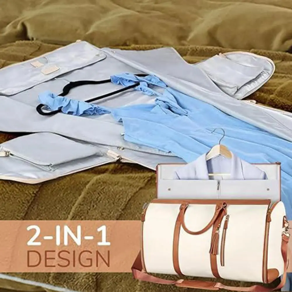 Travel Garment Bag Waterproof Business Suit Travel Bag with Shoe Pouch Duffel Bag for Carry-on Garment with Handle Zipper 6