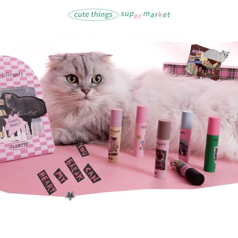  For Cat Matte Liquid Lipstick Velvet Lip Gloss Non-stick Long  Lasting Liquid Lipcolor Highly Pigmented Color Lip Mak Matte Lip Gloss  Clear Matte Lip Gloss Long Lasting Matte Lip Gloss