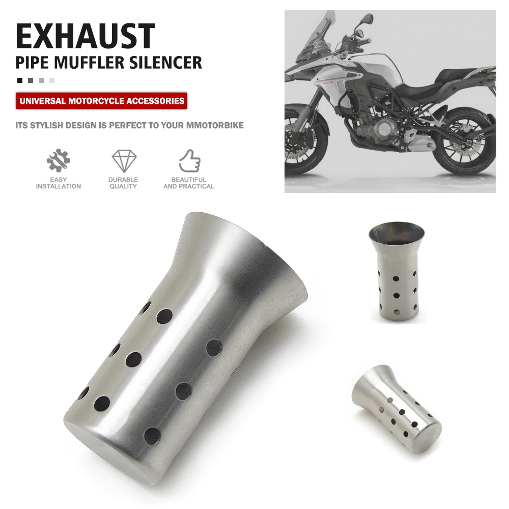 

Universal 36-51 Motorcycle Front Mid End Catalyst DB Killer Silencer Noise Sound Eliminator Exhaust Adjustable Muffler Silencer