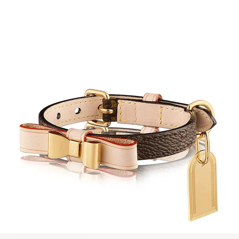 Louis Vuitton Dog Collar - Handmade Designer Dog collar