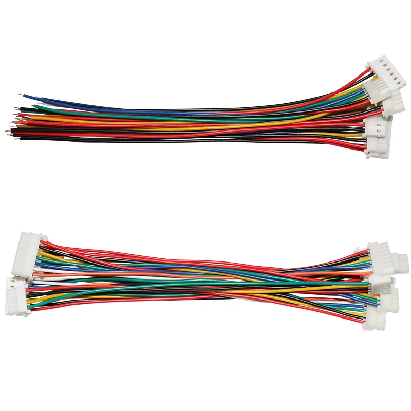 마이크로 5264 2.5 2.54MM 터미널 와이어 하우징 26AWG 싱글/더블 헤드 DIY 전자 멀티 컬러 케이블 2 핀  12 핀, 10 피스