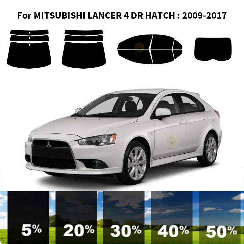 

Precut nanoceramics car UV Window Tint Kit Automotive Window Film For MITSUBISHI LANCER 4 DR HATCH 2009-2017
